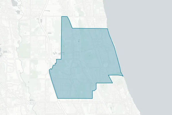 The City of Lake Forest School District 67 — detail map