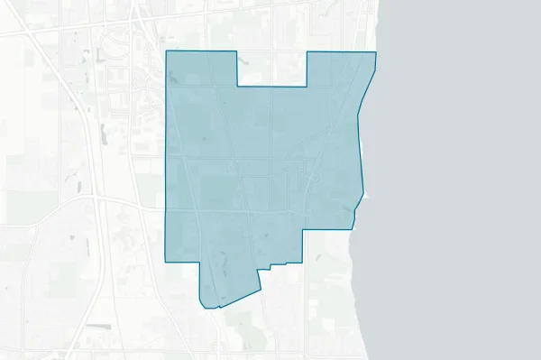 North Chicago Community Unit School District No. 187 — detail map