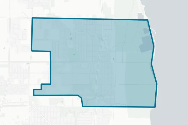 Winthrop Harbor School District No. 1 — detail map