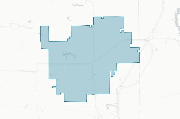 Gillespie Community Unit School District #7 — detail map