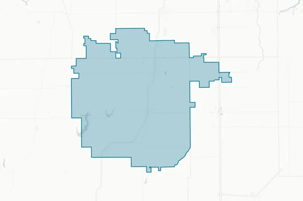 South MacOupin Association for Special Education — detail map
