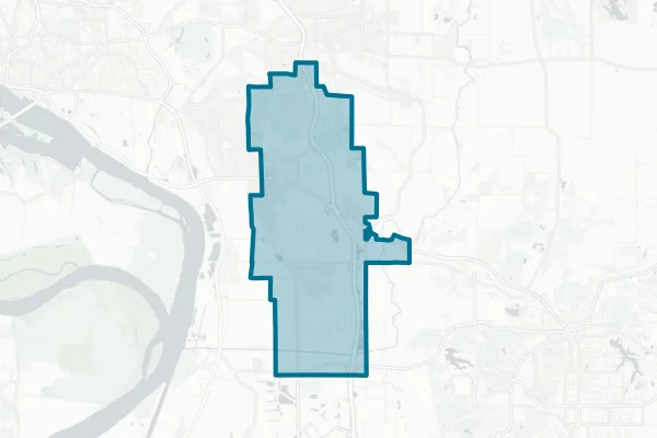 Roxana Community Unit School District No. 1 — detail map