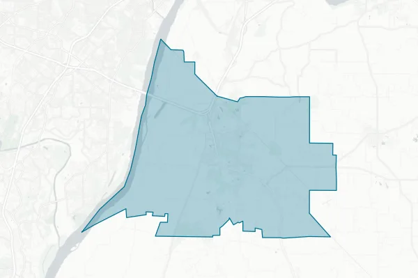 Columbia Community Unit School District #4 — detail map