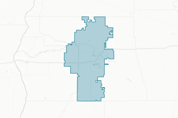 Jacksonville School District #117 — detail map