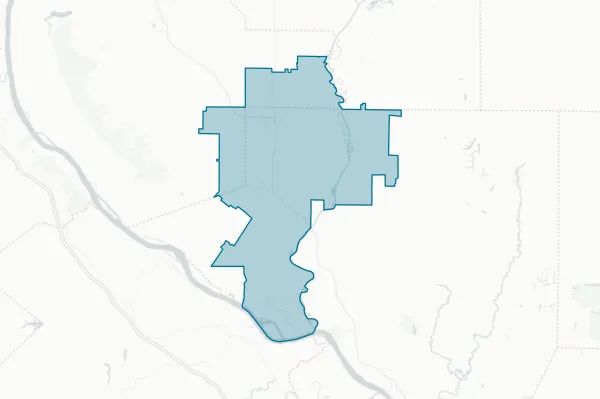 Red Bud Community Unit School District No. 132 — detail map