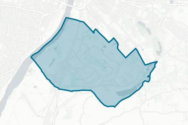 Cahokia Community Unit School District No. 187 — detail map