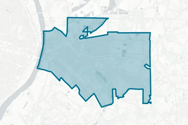 East St Louis School District 189 — detail map