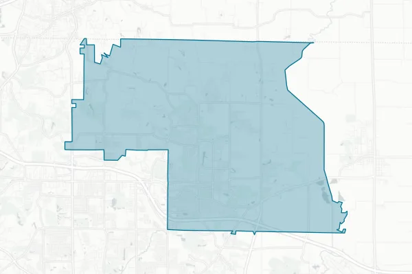 Ofallon Community Consolidated School District No. 90 — detail map