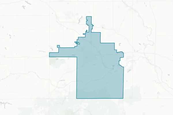 Harrisburg Community Unit School District #3 — detail map
