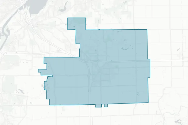 Morton Community Unit School District No. 709 — detail map