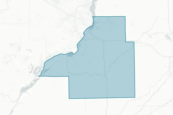 Pekin Community High School District 303 — detail map