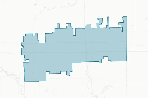 Hoopeston Area Community Unit School District No. 11 — detail map