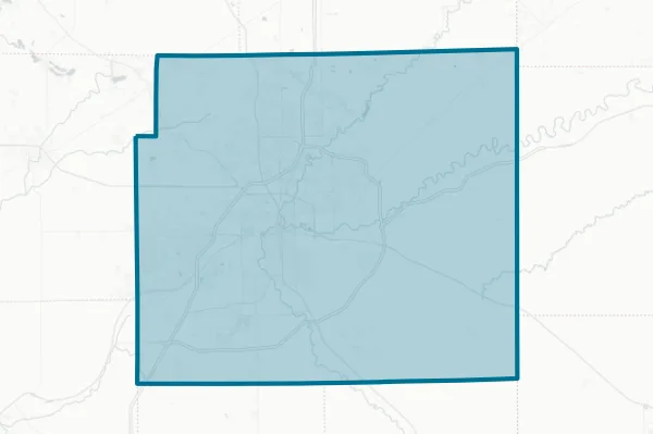 Allen County — detail map