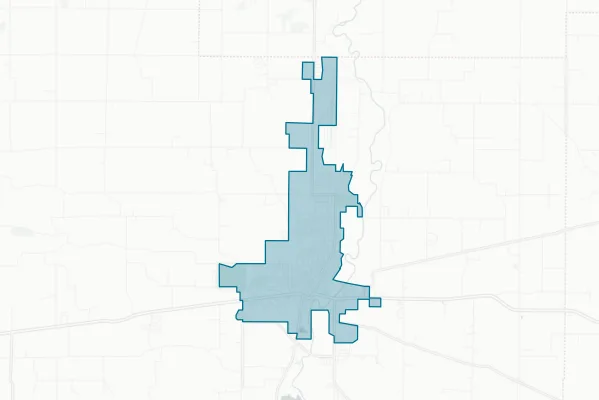 City of Connersville — detail map