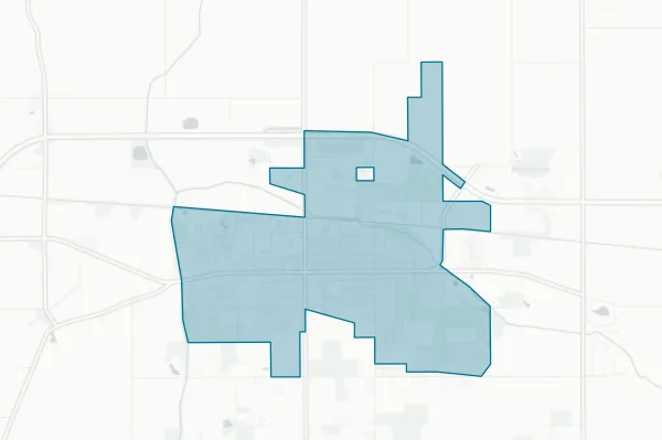 Town of Bremen — detail map