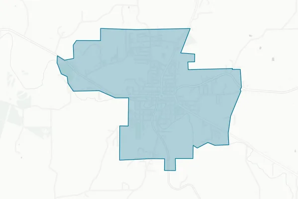Town of Paoli — detail map
