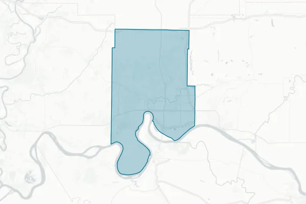 Evansville Vanderburgh School Corporation — detail map