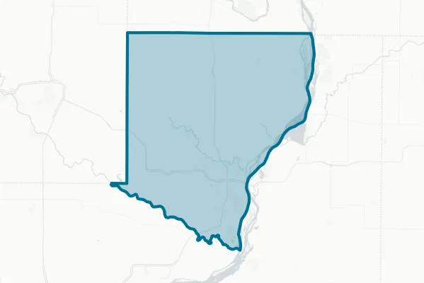 Des Moines County — detail map