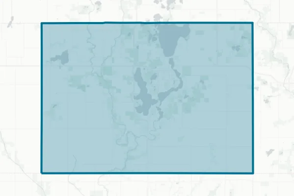 Dickinson County — detail map