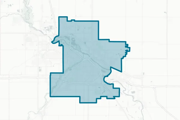 City of Waterloo — detail map