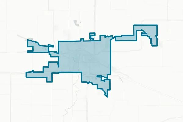 City of Dyersville — detail map