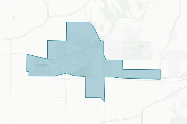 City of Peosta — detail map