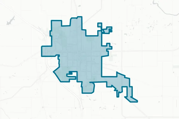 City of Oskaloosa — detail map