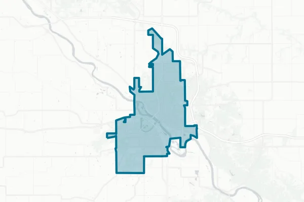 City of Ottumwa — detail map