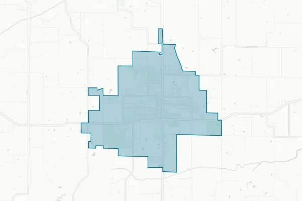 City of Indianola — detail map
