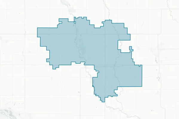 Wapsie Valley Community School District — detail map
