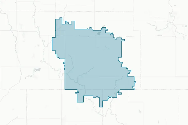 South Central Calhoun Community School District — detail map