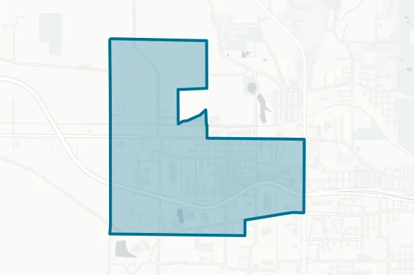 West Burlington Independent School District — detail map