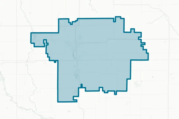 Oelwein Community School District — detail map