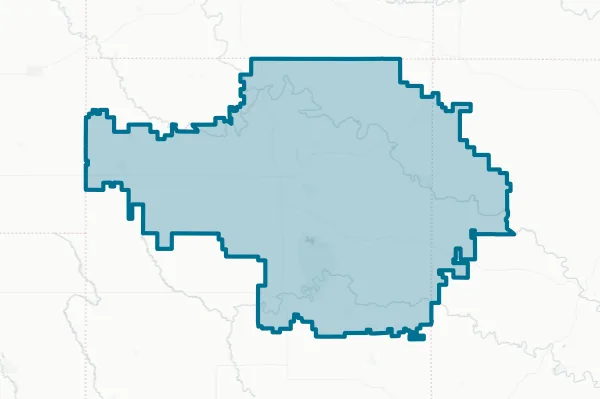 North Fayette Valley Community School District — detail map