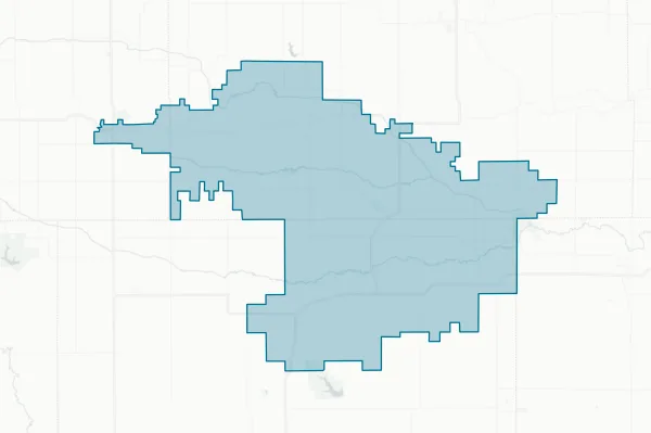 English Valleys Community School District — detail map