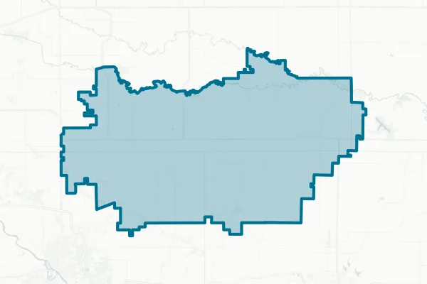 Pekin Community School District — detail map