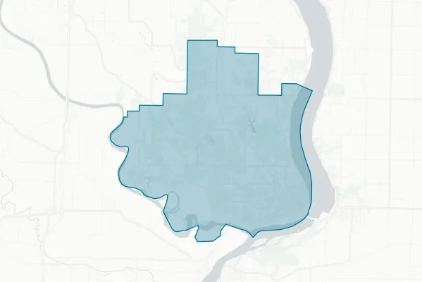 Keokuk Community School District — detail map