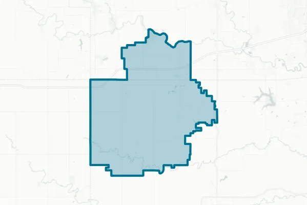 Earlham Community School District — detail map
