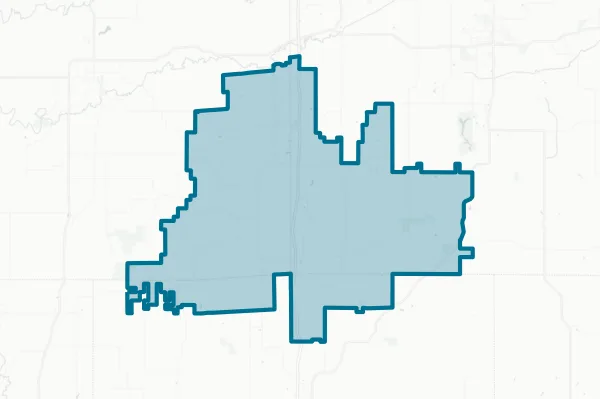 Interstate 35 Community School District — detail map