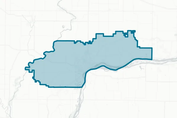 Muscatine Community School District — detail map