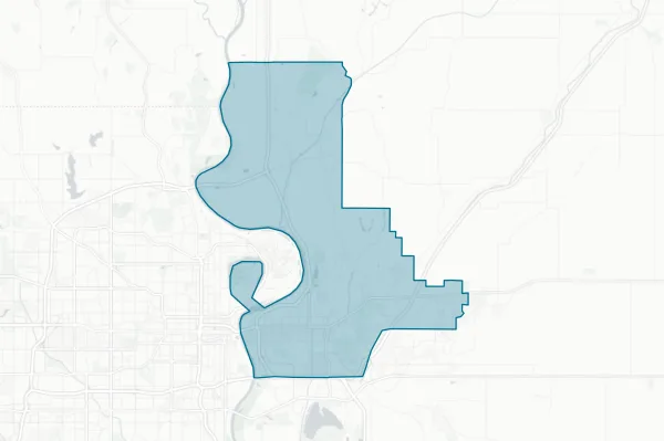 Council Bluffs Community School District — detail map