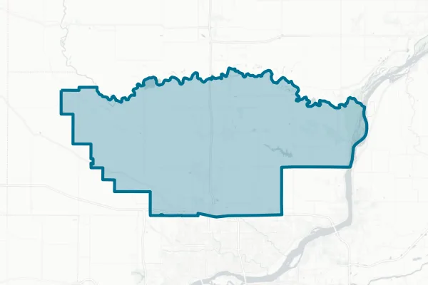 North Scott Community School District — detail map