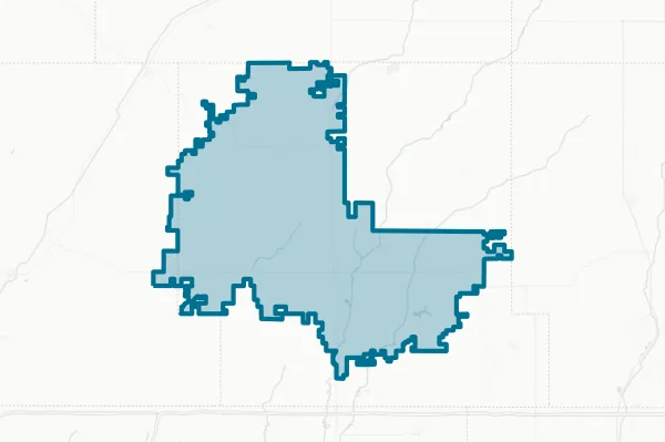 Harlan Community School District — detail map