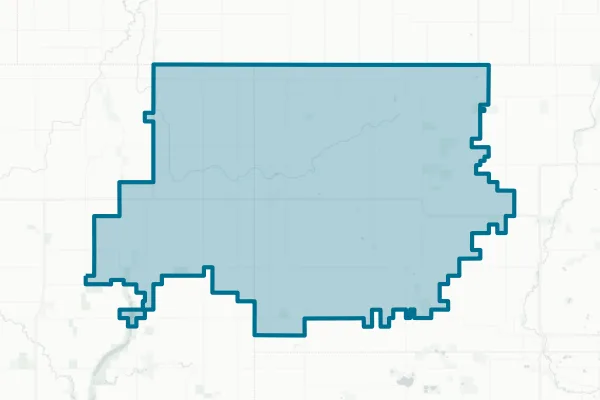 North Iowa Community School District — detail map
