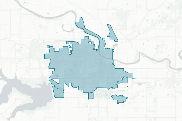 City of Lawrence — detail map