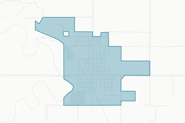 City of La Cygne Kansas — detail map