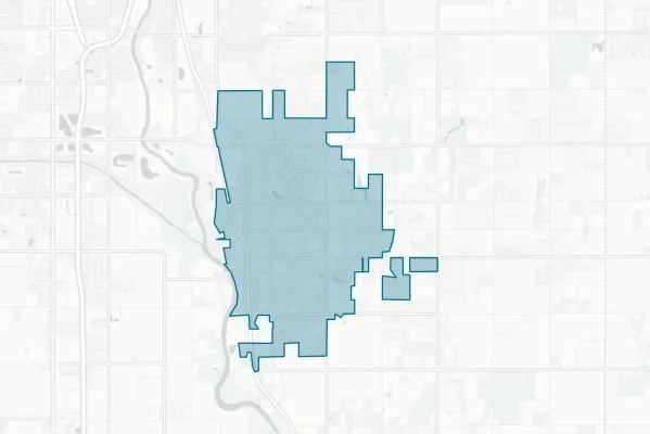 City of Derby — detail map