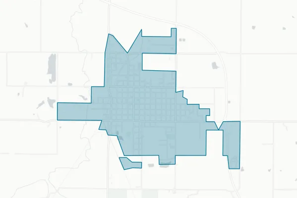 City of Fredonia — detail map