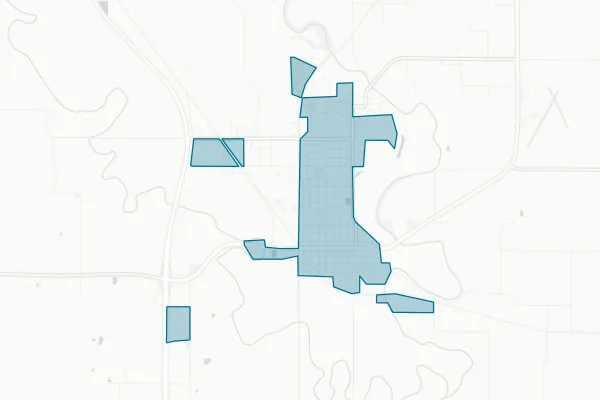 City of Neodesha — detail map