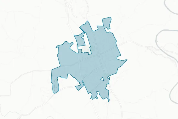 City of Lawrenceburg — detail map